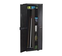 Gensini 6298600 Mobile Porta Scope Rattan 65 x 45 x 172 Cm Nero