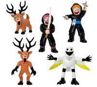 Gensly 5 Pezzi 99 Nights Figures Statuette di cervi mostruosi da collezionare per gli appassionati Decorazione da scrivania