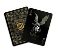 Gent Supply - Carte da Gioco in plastica Impermeabile, Serie Mythical Creatures II, Colore: Nero, Argento e Oro