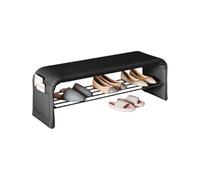 GENTERUN Panche Contenitore Panca Per Scarpe A Due Livelli, Portaoggetti, Organizer Per Il Corridoio Della Casa Panca Scarpiera(Black)
