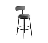 GENTERUN Sgabelli Da Bar Sgabello da bar con poggiapiedi e altezza del bancone posteriore Sedie Da Bar(Black)