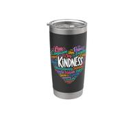 Gentilezza Compassione Empatia Rispetto Parole positive Cuore Bicchiere termico in acciaio inox doppia parete