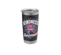 Gentilezza è il mio superpotere Superhero Anti Bullismo Scuola Divertente Bicchiere termico in acciaio inox doppia parete