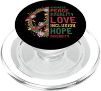 Gentilezza Pace Amore Uguaglianza Giustizia Sociale Natale PopSockets PopGrip per MagSafe