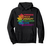 Gentilezza Uguaglianza Inclusione Diversità Diritti Gay Pride Mese Felpa con Cappuccio