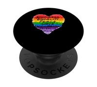 Gentilezza Uguaglianza Pace Amore Diversità Arcobaleno Cuore Orgoglio PopSockets PopGrip Adesivo