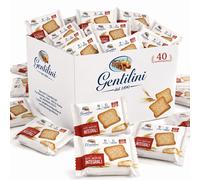 Gentilini Fette Biscottate Integrali 40 Monoporzioni da 23g Croccanti Profumate