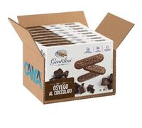 Gentilini Osvego al Cioccolato Biscotti con Miele e Cioccolato 500g [BOX da 8 Confezioni]