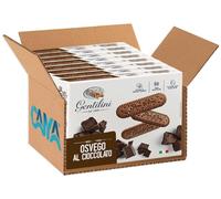 Gentilini Osvego al Cioccolato Biscotti con Miele e Cioccolato 500g [BOX da 8 Confezioni]