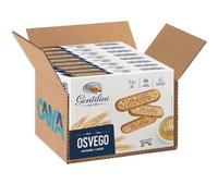 Gentilini Osvego Confezione di Biscotti al Malto e Miele 500g [BOX da 8 Confezioni]