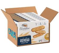 Gentilini Osvego Confezione di Biscotti al Malto e Miele 500g [BOX da 8 Confezioni]