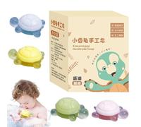 Gentle Baby Turtle Soap Bar | 4 pezzi sapone a forma di | Sapone naturale idratante e idratante per pelli sensibili | Sapone per bambini con processo a freddo per e adulti sollievo