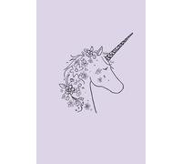 Gentle Bloom Unicorn Notebook: Floral Unicorn Journal for Writing Sketching Notes | Pastel Fantasy Notebook for Kids Teens Adults | Lavender Line Art ... Lover Gift | Notetaking | Writing Journal