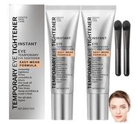 Gentle Eye Tightener Cream - Instant Firming & Smoothing Formula with Brush for Puffiness, Dark Circles, Wrinkles, Lightweight Non-Sticky, for All Skin Types, Women & Men (2pcs)