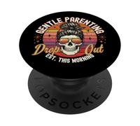 Gentle Genitori Drop Out Retro Mamma Divertente Mamma PopSockets PopGrip Adesivo