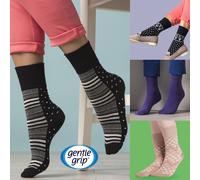 Gentle Grip - 6 Paia Donna Eleganti Fantasmini Morbidi Calzini senza Elastico