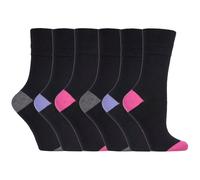 Gentle Grip - 6 Paia Donna Eleganti Fantasmini Morbidi Calzini senza Elastico