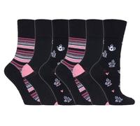 Gentle Grip - 6 Paia Donna Eleganti Fantasmini Morbidi Calzini senza Elastico