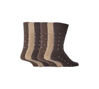 Gentle Grip - 6 Paia Uomo Cotone Colorati Calzini senza Elastico 39-45 / 46-50