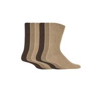 Gentle Grip - 6 Paia Uomo Cotone Colorati Calzini senza Elastico 39-45 / 46-50
