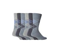 Gentle Grip - 6 Paia Uomo Cotone Colorati Calzini senza Elastico 39-45 / 46-50