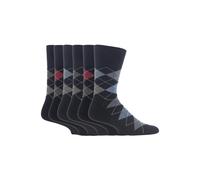Gentle Grip - 6 Paia Uomo Cotone Colorati Calzini senza Elastico 39-45 / 46-50