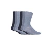 Gentle Grip - 6 Paia Uomo Cotone Colorati Calzini senza Elastico 39-45 / 46-50