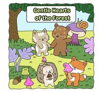 Gentle Hearts of the Forest: 30 Coloring Pages Featuring Woodland Friends and Cozy Scenes