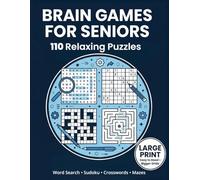 Gentle Memory Support Puzzle Book for Seniors: Extra Easy Large Print Word Search, Sudoku, Crosswords & Mazes