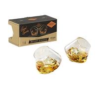 Gentlemen' s Hardware Dondolo Bicchieri da Whisky, 11 fl. oz, Argento, Set di 2