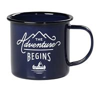 Gentlemen's Hardware Adventure G082 - Tazza da caffè smaltata, 325 ml, colore: blu