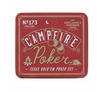Gentlemen's Hardware Campfire Texas Hold'em Poker Set, impermeabile, ideale per campeggio o pesca, comodo