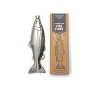 Gentlemen's Hardware Fiaschetta in acciaio inox con confezione regalo, 130 ml, pesce
