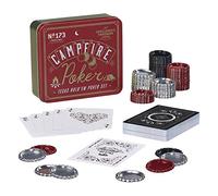 Gentlemen's Hardware GEN173 - Set da poker da campeggio, colore: Nero