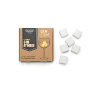 Gentlemen's Hardware Pietre per Gin a Forma di cubo, Tessuto Granito, Bianco, Set da 6