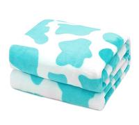 GentleSoft, Coperta in pile blu per divano, coperta morbida e accogliente da donna, graziosa coperta per ragazze, leggera e calda, decorazione per la casa, blu, per divano, coperte morbide e