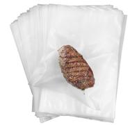 Gentpovth 100 Buste 25x15 cm Sacchetti Sottovuoto per Alimenti, Sacchetti Sottovuoto per Macchina Sottovuoto e Sous Vide Cucina, non riutilizzabili, per La Conservazione Degli Alimenti