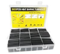 Gentpovth Set di 900 pezzi di guaina termorestringente per cavi elettrici, 2:1 Tubo Termorestringente, 12 Taglia Guaine Termorestringenti per Cavi Elettrici, per Isolamento Elettrico,Riparazioni Cavi