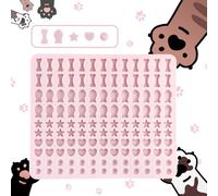 Gentpovth Tappetino da forno in silicone, stampi da forno per animali domestici, Antiaderente Stampi in Silicone per Biscotti per Cani e Gatto, Fare Dolcetti per Animali Domestici(Rosa)