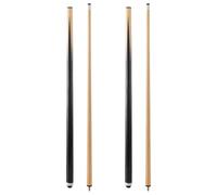 Genubi Industry Stecca da biliardo da 122 cm, in legno, stecca da biliardo, stecca da biliardo in due pezzi, per casa, bar, set di 2