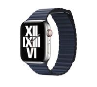 Genuine Apple Cinturino in Pelle Apple Watch 44mm/45mm/46mm Large Diver Blue