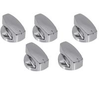 Genuine BELLING 444445412 444445413 Manopola Per Forno In Cromo Argento x 5