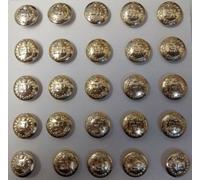 Genuine British Army Issue The Royal Military RMP Dress Cap Buttons 22L x 25