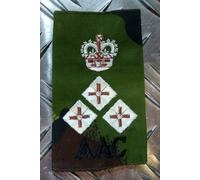 Genuine British Army Woodland DPM Camo AAC Army Air Corp Rank Slides Nuovo