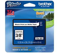 Genuine Brother P-Touch 3/20,3 cm (9 mm) nero su bianco TZe tape per Brother pt-1090, PT1090 Label Maker con TZe tape guide incluso