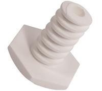 Genuine C00506981 - Piedino regolabile in plastica bianca, regolabile, per frigoriferi e congelatori Ariston, Hotpoint, Indesit