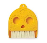 Genuine Fred Dead Pan - Pala e scopa 12,2 x 16,3 cm, misura piccola, perfetta per piani di lavoro e uffici, giorno dei morti