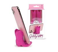 Genuine Fred Giddy UP Supporto per telefono, rosa, accessorio tecnico per stivali da cowboy, si adatta alla maggior parte degli smartphone cellulari, silicone antiscivolo, dettagli divertenti con