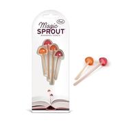 Genuine Fred Magic Sprout, mini segnalibri a forma di fungo, set da 4