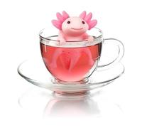 Genuine Fred RELAXOLOTL - Infusore per tè, design Axolotl, per foglie di tè sfuso, flessibile, facile da pulire, regalo divertente per gli amanti del tè, gadget da cucina intelligente